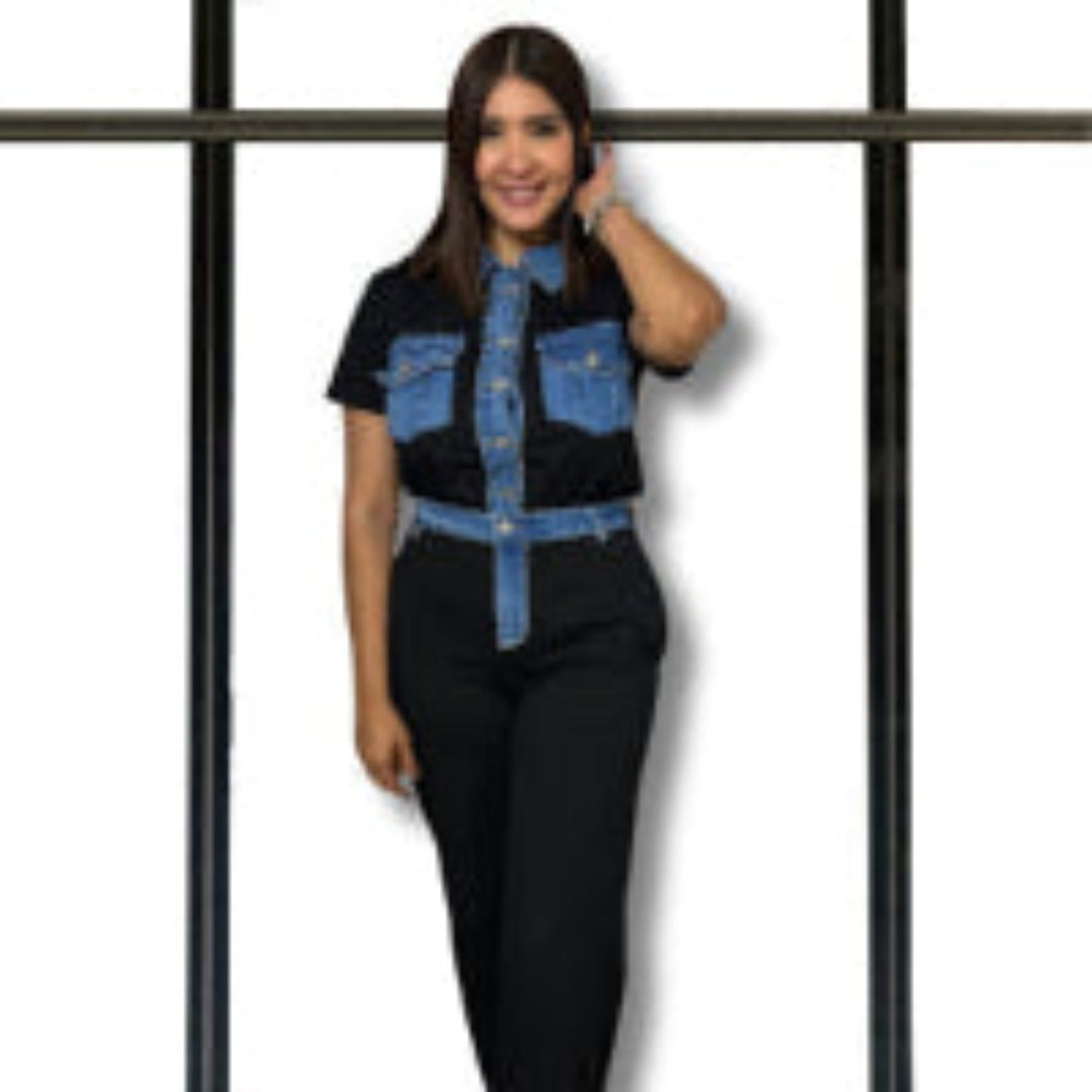 Set dos piezas con denim