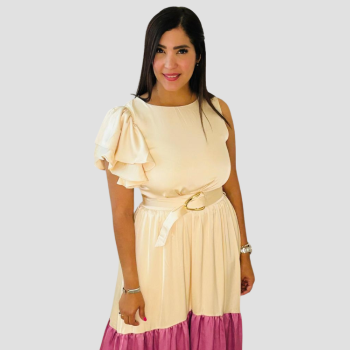 Vestido Dos Tonos