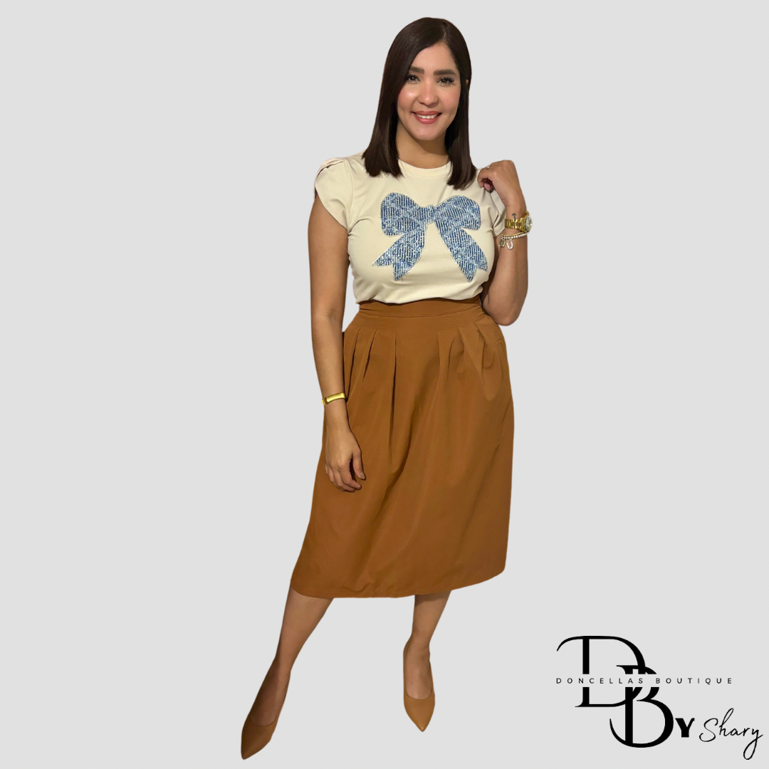 Falda "Midi Caramel"